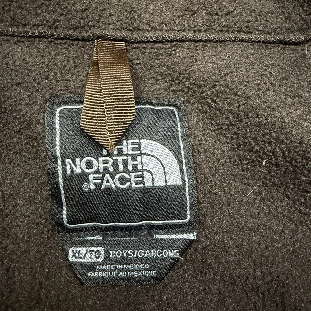 The North Face Denali Fleece Jacket Brown Full Zip Polartec Boys XL Outdoors